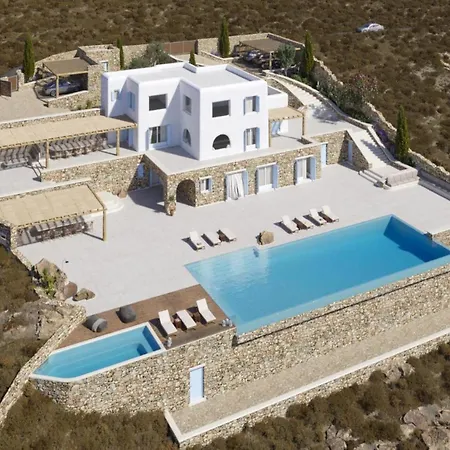Villa Nokly-Mykonos With Sea Views And Exceptional Amenities Вилла Псароу