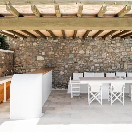 Вилла Villa Nokly-Mykonos With Sea Views And Exceptional Amenities Псароу